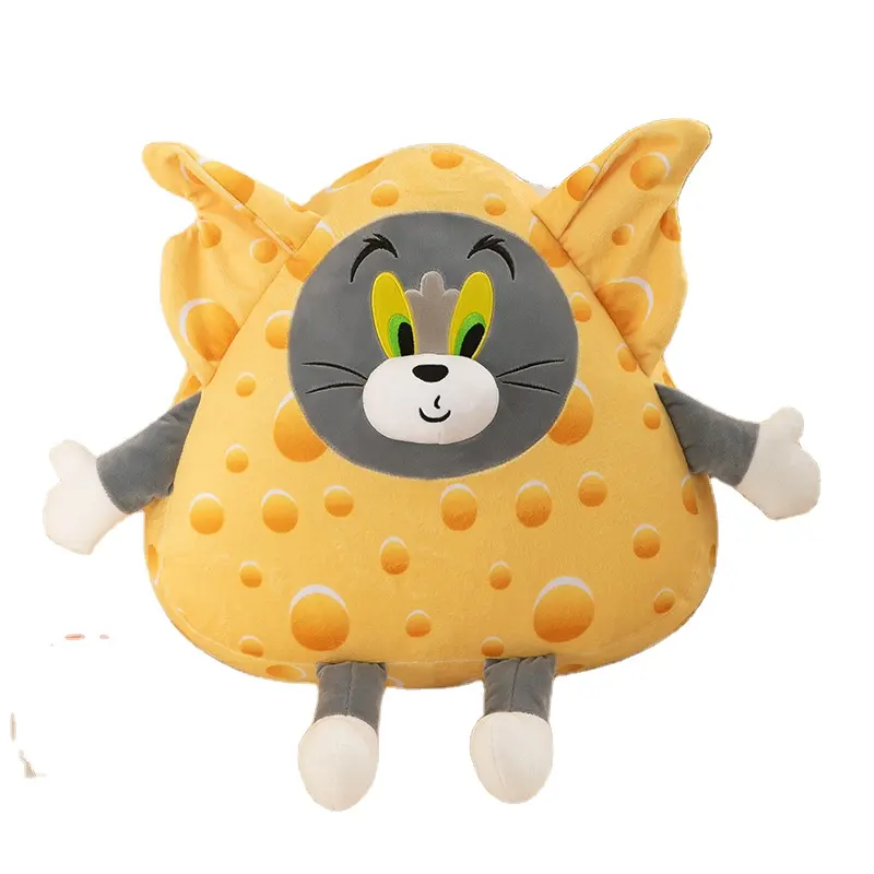 T470 cuscino di peluche di formaggio gatto e ratto divano decorazione bambola cuscino divano letto bambola