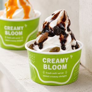 Vasos de Papel Verdes Personalizados para Helado, Yogur, Postres y Panadería, con Impresión de Logotipo, Venta al Por Mayor, Proveedor de Fábrica - Product Image 4