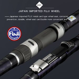 Lurekiller 4.2M 3 sections BX <span class=keywords><strong>Surf</strong></span> Casting Rod Japon Qualité Haute Puissance X Carbone <span class=keywords><strong>SURF</strong></span> GAZER Fuji <span class=keywords><strong>Surf</strong></span> Rod EVA pour Bateau Rapide - Product Image 6