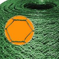 Grillage hexagonal haute résistance de 1/2 pouce, galvanisé à chaud/revêtu de PVC, pour cage à poulets