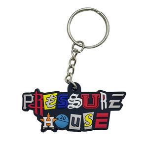 Porte-clés en PVC personnalisé, lavable, en caoutchouc souple et silicone, accessoire cadeau d'entreprise, fabrication experte - Product Image 1