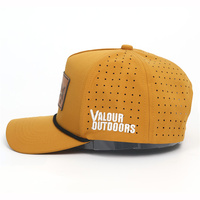 Casquette laser 5 panneaux de haute qualité en gros avec logo brodé et cordon