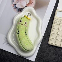 Pendentif en peluche végétale, poupée poivrée, aubergine, brocoli, porte-clés animal en peluche, design personnalisé et créatif