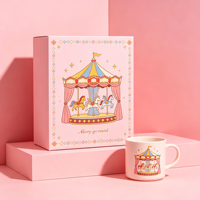 Emballage personnalisé imprimé sur mesure, emballage cadeau sur le thème du cirque pour les marques de vente au détail avec logo, illustrations et graphismes.