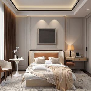 Ensemble de meubles de luxe en bois massif respectueux de l'environnement pour hôtel 5 étoiles Resort Bedroom Sofa Dining Room Decor Custom Full Room Matching - Product Image 3