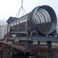 Trieuse industrielle de sol et de sable Petite crépine Compost Drum Roller Tromel Screen