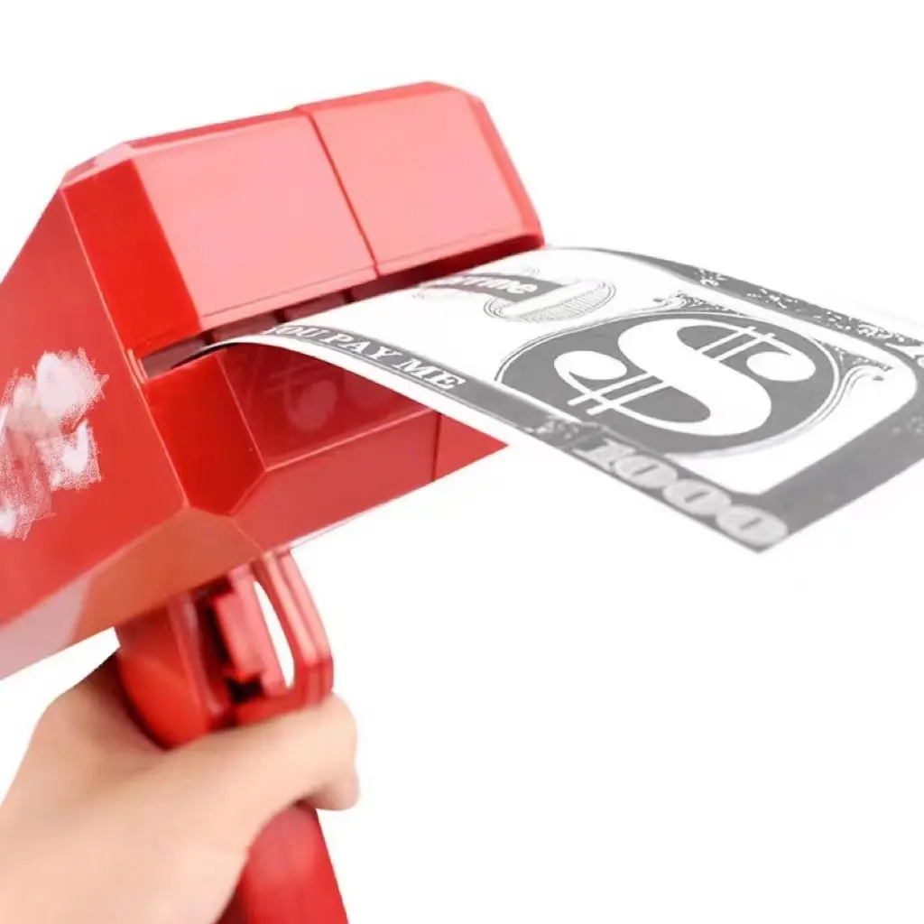 Internet-Promi Banknote Geld Streu pistole Spray Geld Spuck maschine Dekompression Spielzeug pistolen