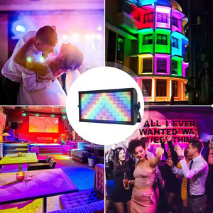 새로운 도착 LED 패널 1000W 스트로브 조명 48 세그먼트 RGB 또는 102 세그먼트 화이트 DMX 염색 디스코 파티 DJ 무대 조명 - Product Image 3