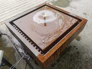 Corten للصدأ خاصية الماء gardendecoration الصلب نافورة الماء شلال - Product Image 3