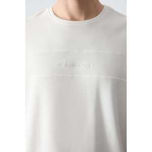 Conjunto Deportivo de Algodón Blanco y Negro para Hombre, Corte Holgado, Casual, Textura Suave, Pantalones Joggers Básicos, Estilo Adulto - Product Image 5