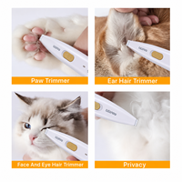Tondeuse à poils pour pattes de chien rechargeable professionnelle LILIPRO PT202, tondeuse électrique pour animaux de compagnie, tondeuse sans fil pour le toilettage des chats