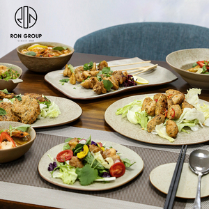 Bộ Đồ Ăn Đất Nung Hình Dạng Bất Thường Phong Cách Bắc Âu Ins Đĩa & Đĩa Gốm Dùng Trong Nhà Hàng 12 Inch Đĩa Nướng Thịt Nhật Bản - Product Image 3