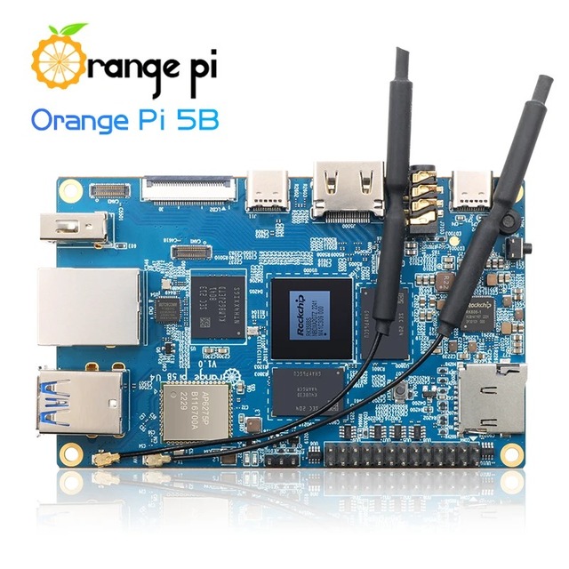 Orange Pi 5 Plus 16GB RAM LPDDR5 V1.5.1 Versions RK3588 PCIE Module External WiFi-BT SSD 8K Orange Pi5 Plus Development Board