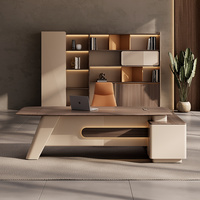 Bureau de direction moderne Hera - Bureau de patron modulaire en bois écologique et durable pour la maison/le bureau