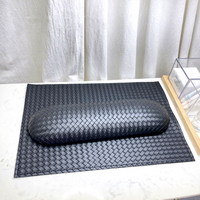Repose-main en cuir tricoté pour table de manucure, coussin de soutien pour les mains, support d'accoudoir, outil de nail art