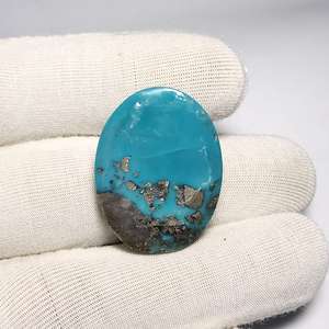 เทอร์ควอยซ์สีฟ้าธรรมชาติ 100% รูปไข่ปรับเทียบอัญมณีหลวมทุกขนาดมีจําหน่ายเครื่องประดับแท้อัญมณีและหิน OEM จํานวนมาก - Product Image 6