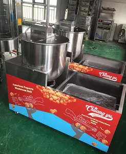 Macchina automatica per popcorn di cotone Chuangyu produzione commerciale popcorn macchina a gas