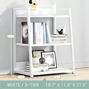 Scaffale Espositivo Moderno <span class=keywords><strong>Bianco</strong></span> in Acciaio e <span class=keywords><strong>Legno</strong></span> con Ripiani Aperti, Questo Versatile Porta Libri Aperto Offre Ampio Spazio Espositivo - Product Image 6