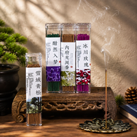 Dupa Kayu Cendana Herbal Bunga Mawar Asap Rendah Tidak Beracun untuk Yoga Zen Meditasi Relaksasi Aroma Rumah Harum Musim Gugur