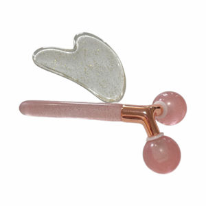 Ensemble de rouleaux et de Gua Sha en résine pour le visage, de haute qualité, couleur personnalisée, très vendu, pour le massage et le lifting du visage - Product Image 6