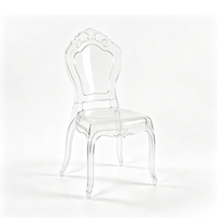 Chaise Princesse en Acrylique Transparent Empilable pour Hôtels, Banquets, Mariages et Événements – Vente en Gros et Location pour Fêtes