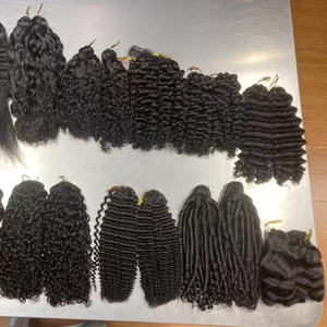 Extensiones de Cabello Humano con Ondas Profundas, de Buena Calidad, con Nudos Milagrosos, Extensiones de Cabello Humano para Mujer, Tejidas a Crochet - Product Image 2