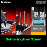 Station de soudage MECHANIC T12 Pro Max pour caméra, contrôle intelligent de la température, poignée à noyau chauffant K Tip, mise en veille automatique, soudage