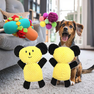 Üretici en popüler peluş dolması hayvan Panda ve silah ve bacaklar ile ayı oyuncaklar gıcırtılı dayanıklı çiğnemek bulmaca köpek oyuncaklar - Product Image 6