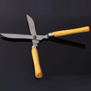 Sécateur neutre à lame en acier au carbone, manche en bois, outil de taille manuel pour l'entretien des pelouses et des jardins - Product Image 4