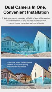 กล้องโซลาร์เซลล์ 4G ขายดี กล้องคู่ เลนส์ 6MP CMOS แบตเตอรี่ขนาดใหญ่ หมุนได้ ระบบรักษาความปลอดภัยกลางแจ้ง มองเห็นสีในเวลากลางคืน ติดตามการเคลื่อนไหวด้วย AI มาตรฐานกันน้ำ IP66 - Product Image 4