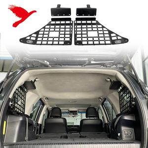 トヨタ4ランナー2010-2024用リアウィンドウ収納モールパネルシステム荷物キャリアカーゴラックアルミ - Product Image 2