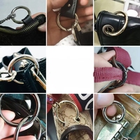 31MM en alliage de Zinc ouvrable métal ressort porte O anneau porte-clés boucle en cuir sac sacs à main chien chaîne fermoir à pression épais métal joints toriques