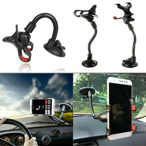 Soporte para Parabrisas de Coche con Ventosa, Rotación de 360 Grados, Universal para Celular y GPS, Plástico Negro D0100HP7ARV - Product Image 5