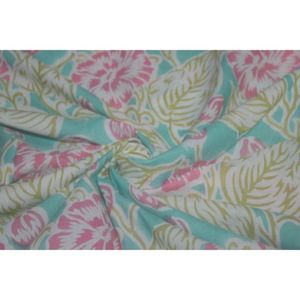 Vintage-Inspired Botanical Hand Block Print 100% Cotton Sustainable Fabric India Boho Clothing Artisan Diapers Bags Curtains - Product Image 6