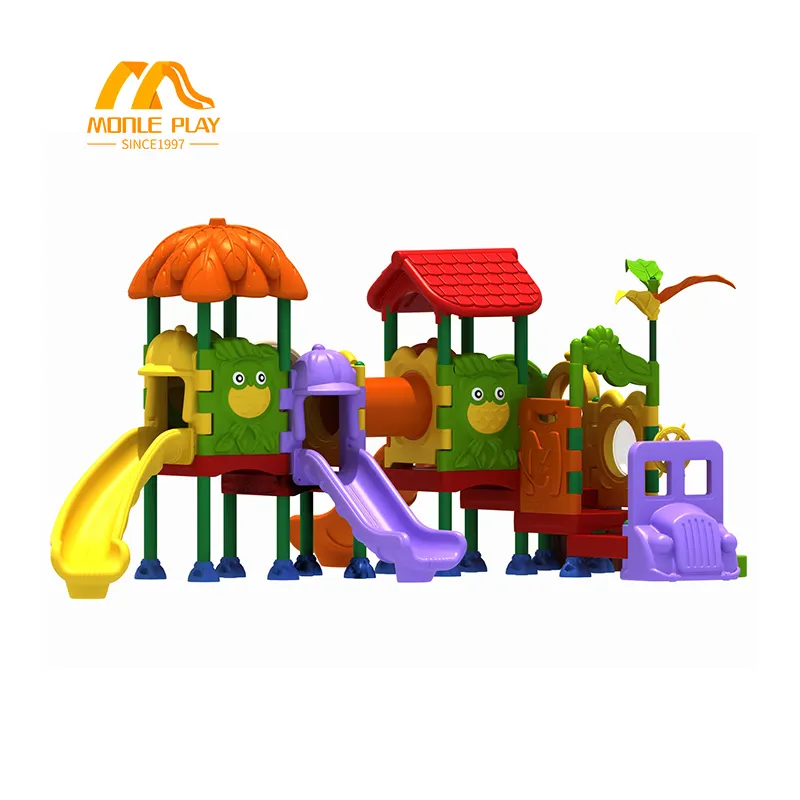 Детская игровая площадка в различных цветах наружные пластиковые горки детская площадка пластиковые горки