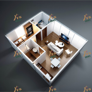 Çift katmanlı cam perde duvar çelik Barndominium evi ahşap garaj Carport otel villa monte konteyner için döken - Product Image 4