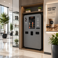 Distributeur automatique de café commercial, du grain à la tasse, 24h/24, sans surveillance, contrôle cloud, paiement, pour les distributeurs sur le marché européen