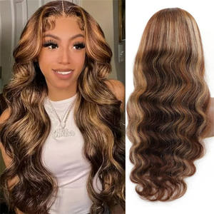 Perruques bandeau 13x4 Lace Front Body Wave 100% Cheveux Humains Remy Doux Écologiques Vente en Gros pour Femmes - Product Image 2