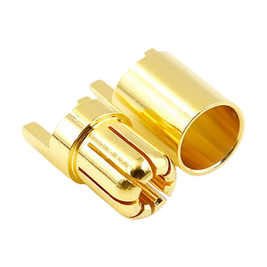 Juego de Conectores de Bala de Cobre Puro Chapados en Oro Amass GC6510-M GC6510-F de 6.5 mm, 65 A de Alta Corriente Continua para Motor y ESC RC - Product Image 1