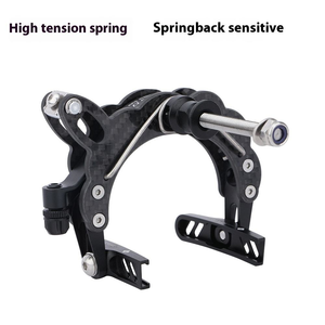 Plaquettes de frein légères en fibre de carbone et alliage d'aluminium non réglables avec angle de pliage de 90° pour vélo pliant. - Product Image 6