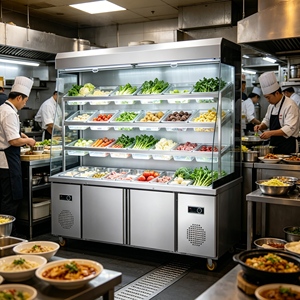 Réfrigérateur vitrine à faible consommation et porte vitrée pour cantine étudiante - Product Image 2