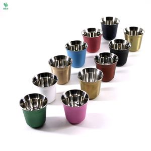 Tazza da caffè Espresso a doppia parete da 80ml Set Lungo in tazza da caffè in acciaio inossidabile <span class=keywords><strong>Pixie</strong></span> Cup Water Mug - Product Image 5