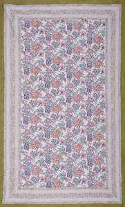 Ensemble de couvertures de table en nappe rectangulaire imprimée en coton indien avec 6 ensembles de serviettes de table pour la maison de mariage - Product Image 2