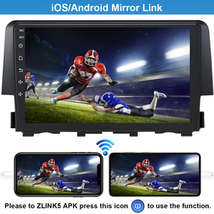 วิทยุติดรถยนต์สำหรับ Honda Civic ปี 2016 ถึง 2021 ระบบ Android หน้าจอสัมผัส IPS แบบ Double Din พร้อมระบบนำทาง <span class=keywords><strong>GPS</strong></span> และ Apple CarPlay - Product Image 5