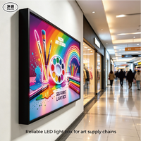 Boîte à lumière LED haute luminosité avec cadre en aluminium durable pour la décoration intérieure des centres sportifs - Étanche et 10000 lumens