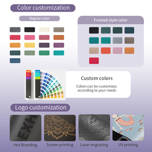 Thảm tập Yoga cao cấp SHENGDE, chất liệu da PU chuyên nghiệp, cao su tự nhiên, thân thiện với môi trường, in logo tùy chỉnh, nhiều màu sắc - Product Image 6