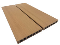 Planches de terrasse en bois composite en plastique imperméable de haute qualité 3D WPC