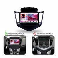 Autoradio Jiawell 9 pouces avec écran partagé, DSP intégré, GPS, commande au volant et Wi-Fi intégré pour lecteur multimédia