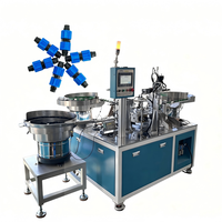 Machine d'assemblage automatique de connecteurs à écrou de verrouillage pour ruban goutte-à-goutte, raccord de tuyau en plastique personnalisé, assemblage rapide, garantie 1 an, PLC