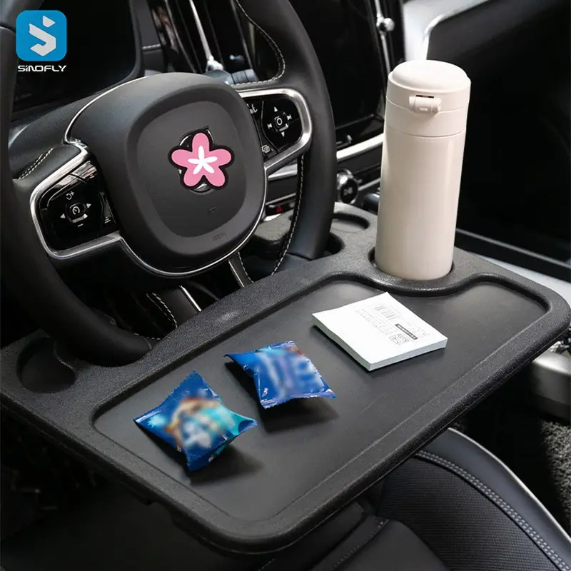 Car gadgets car steering wheel food tray table cup holder for eating